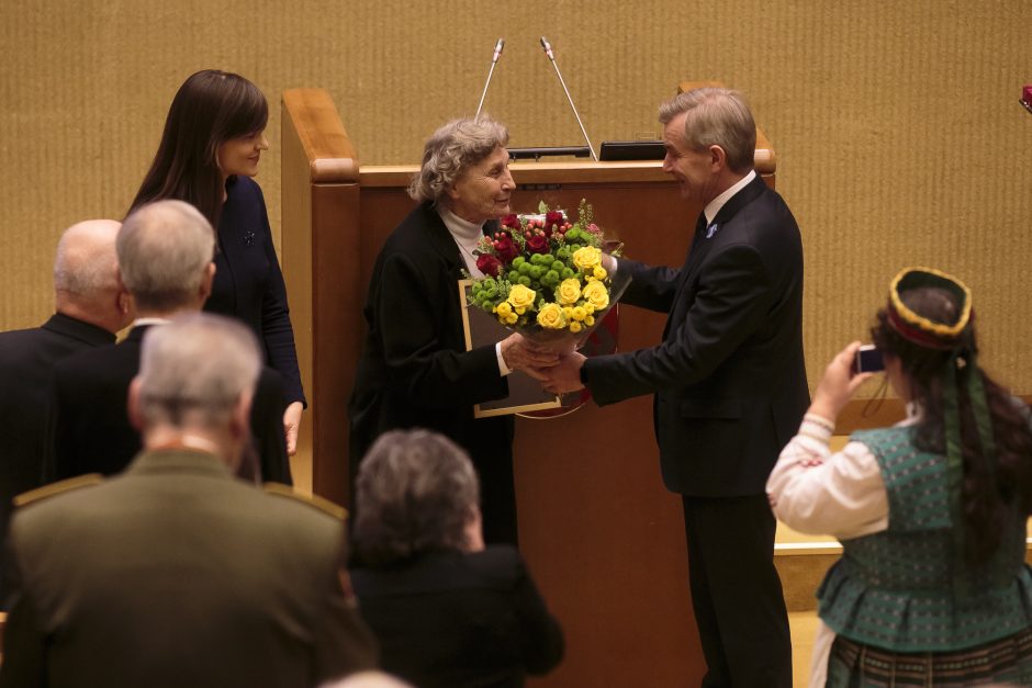 Vienuolei, disidentei N. Sadūnaitei įteikta Laisvės premija