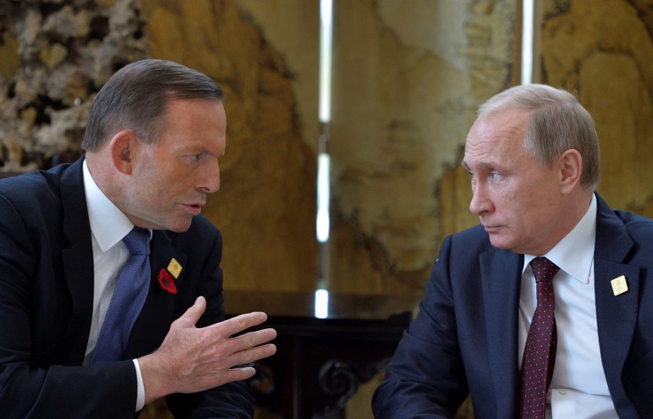 Australijos premjeras netesėjo pažado paspausti V. Putiną