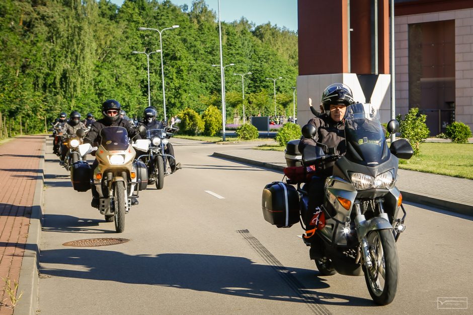 Į vilties žygį leidosi daugiau nei šimtas motociklininkų