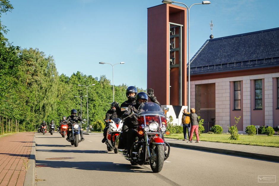 Į vilties žygį leidosi daugiau nei šimtas motociklininkų