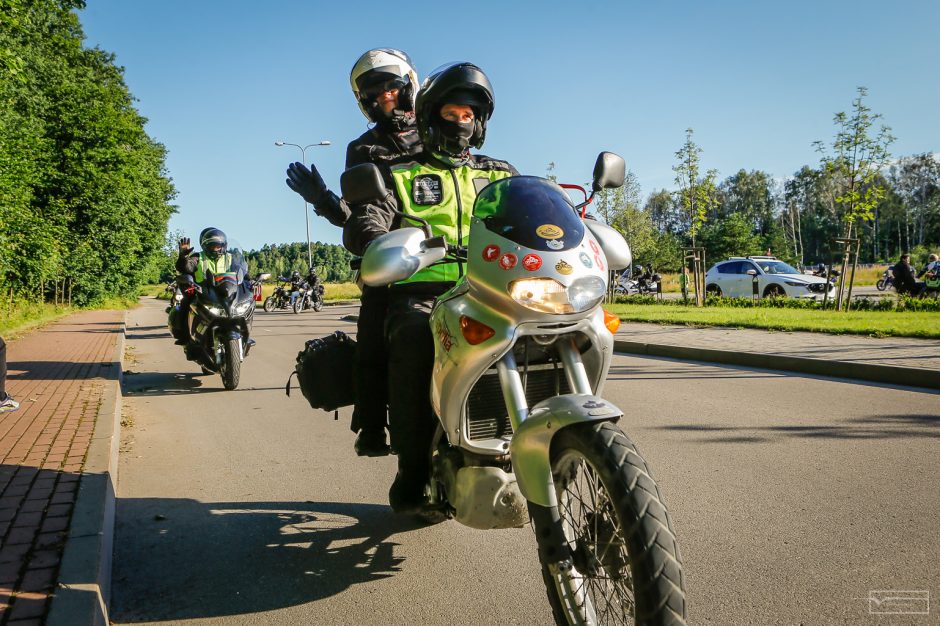 Į vilties žygį leidosi daugiau nei šimtas motociklininkų