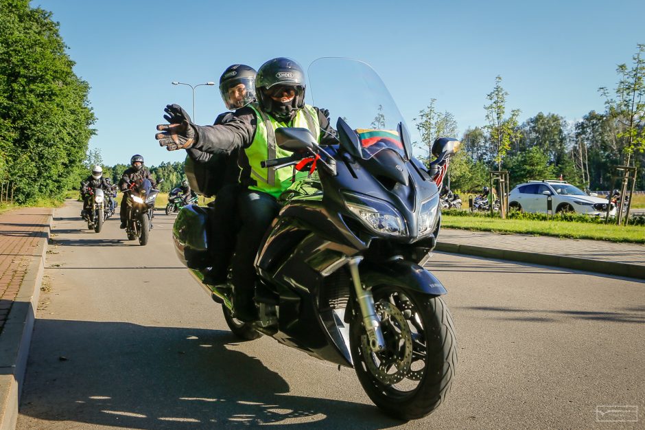 Į vilties žygį leidosi daugiau nei šimtas motociklininkų