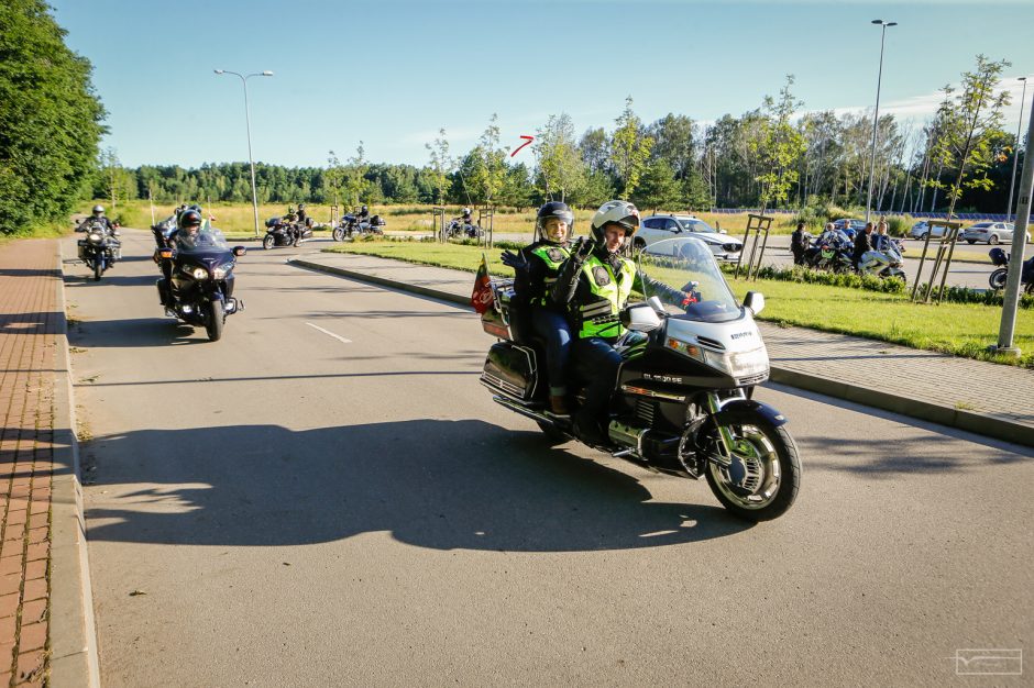 Į vilties žygį leidosi daugiau nei šimtas motociklininkų