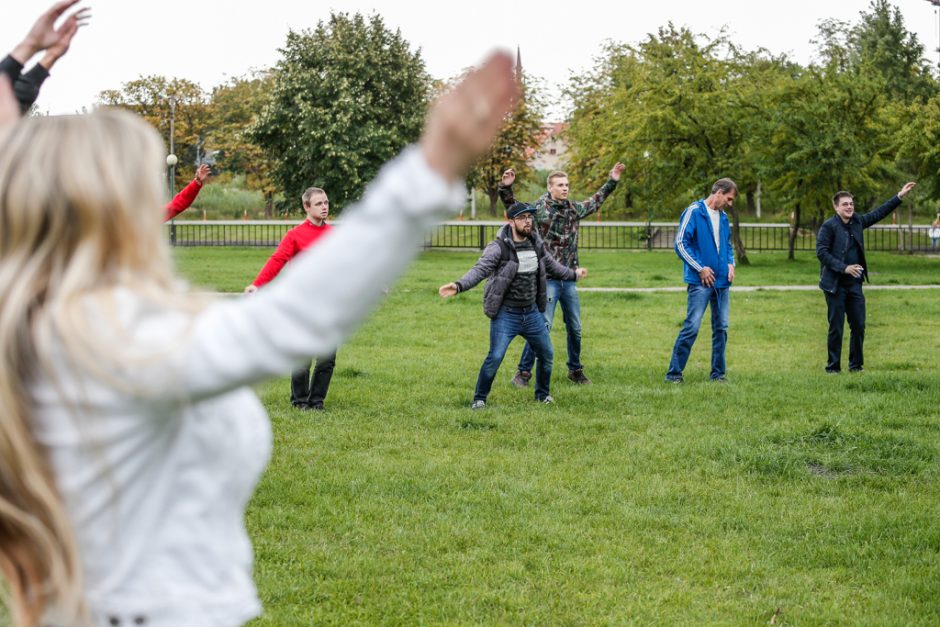 Uostamiestyje skraidė klaviatūros