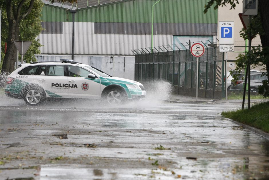 Per parą ugniagesiai daugiau nei 60 kartų vyko šalinti nuvirtusių medžių