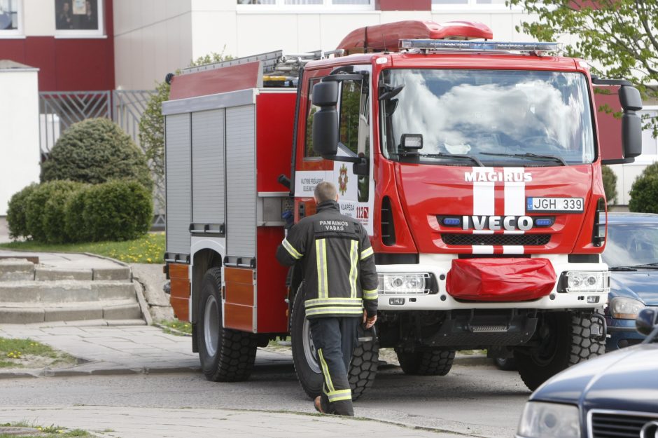 Dujų nuotėkis sukėlė gaisrą 