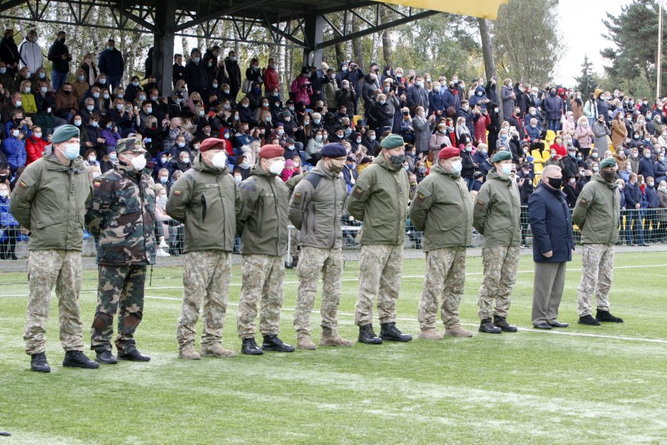 Klaipėdoje privalomosios pradinės karo tarnybos kariai prisiekė negailėti gyvybės