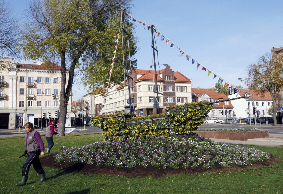 Uostamiesčiui – tūkstančiai rudeninių žiedų