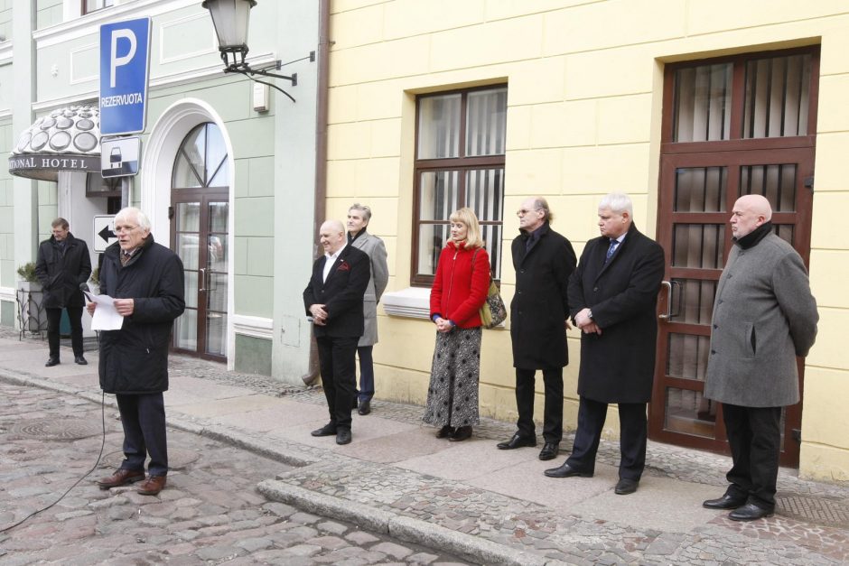 Legendiniam aktoriui V. Kancleriui – memorialinė lenta