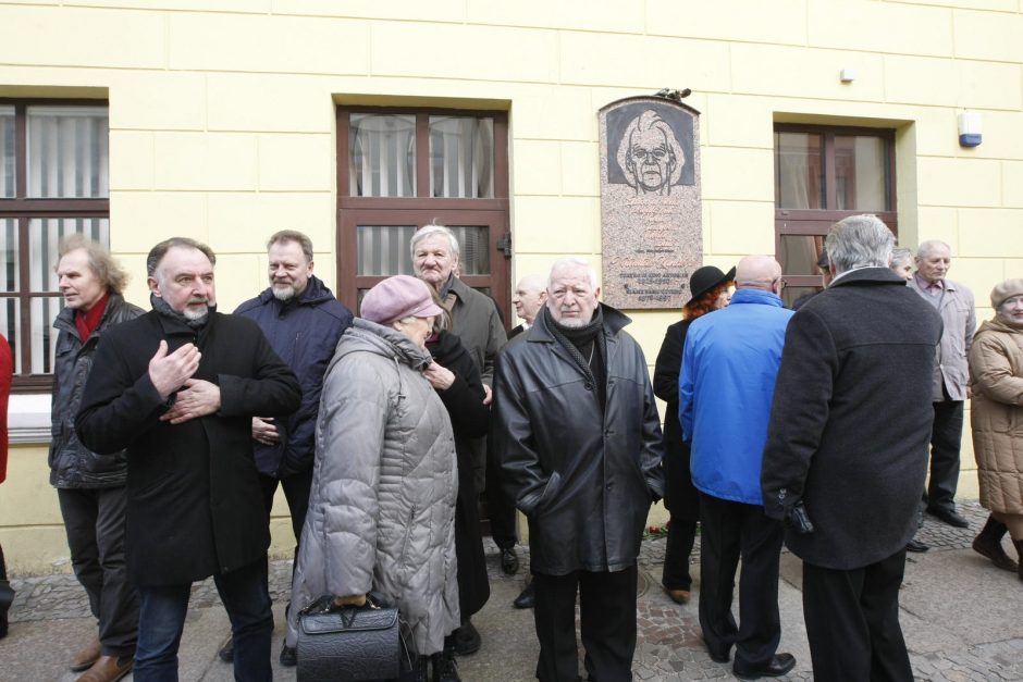 Legendiniam aktoriui V. Kancleriui – memorialinė lenta