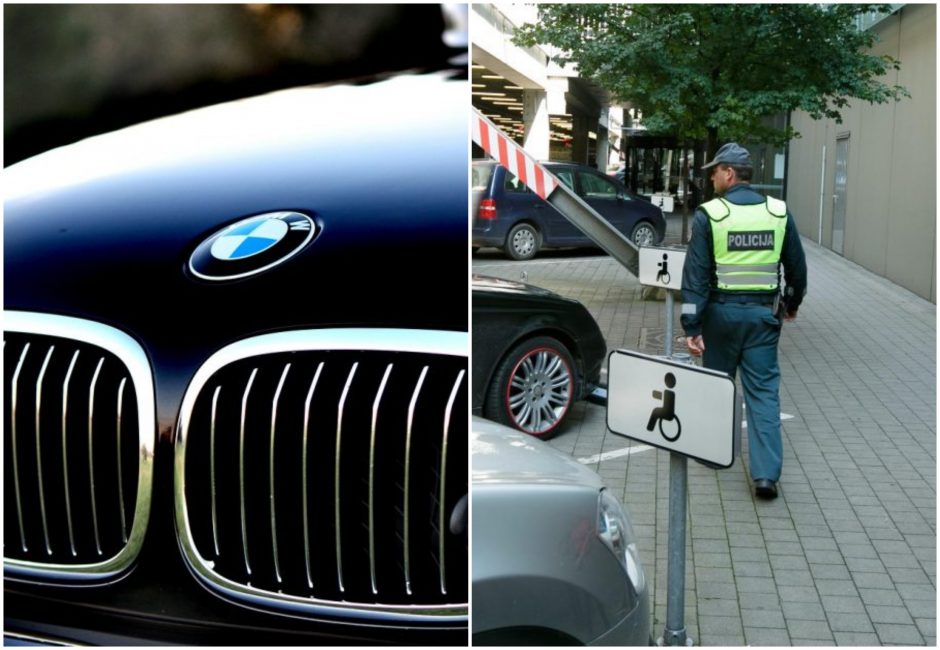 Klaipėdoje – neįgaliųjų vietoje pastatytas BMW: vairuotojas rastas miegantis mašinoje