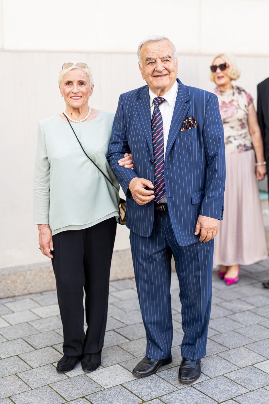 Šalies vadovo inauguraciją vainikavo vakarinė dalis: į Prezidentūros kiemą rinkosi garbūs svečiai