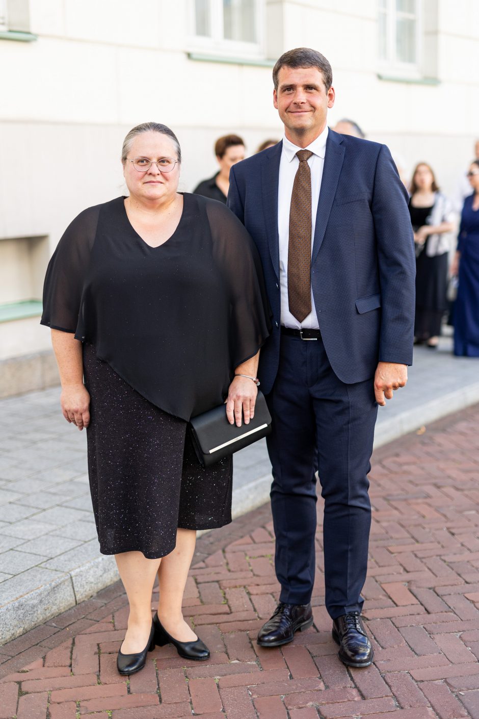 Šalies vadovo inauguraciją vainikavo vakarinė dalis: į Prezidentūros kiemą rinkosi garbūs svečiai