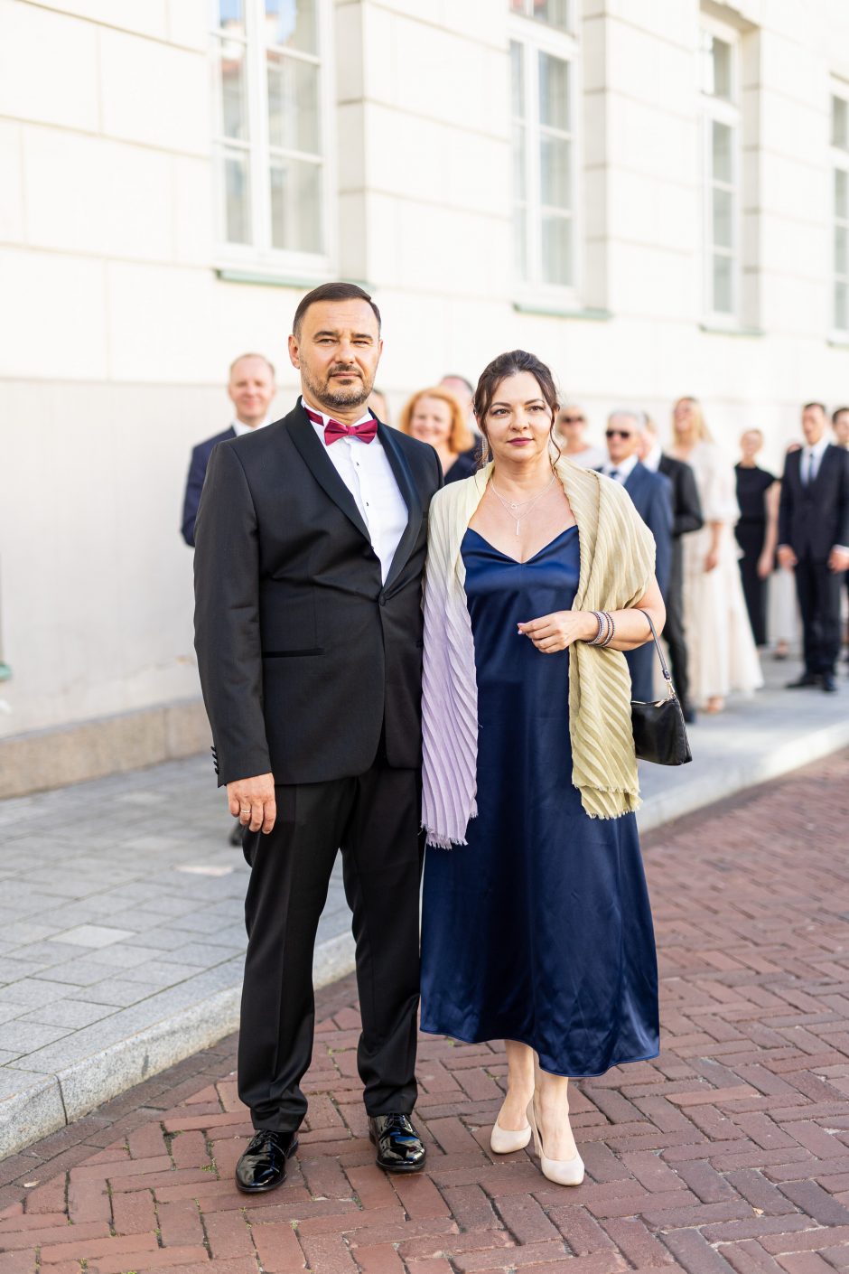 Šalies vadovo inauguraciją vainikavo vakarinė dalis: į Prezidentūros kiemą rinkosi garbūs svečiai