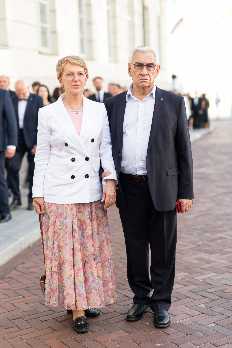 Šalies vadovo inauguraciją vainikavo vakarinė dalis: į Prezidentūros kiemą rinkosi garbūs svečiai