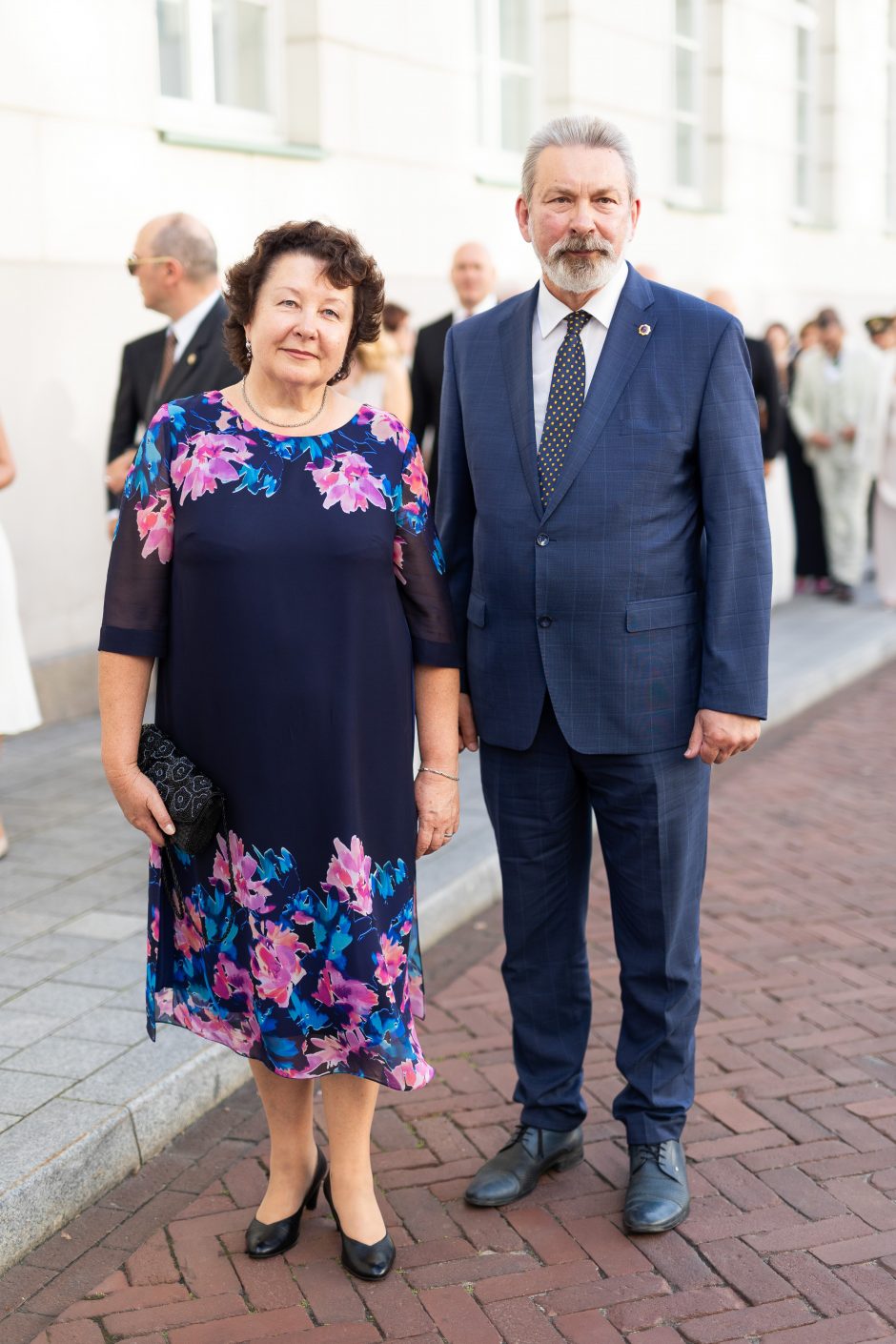 Šalies vadovo inauguraciją vainikavo vakarinė dalis: į Prezidentūros kiemą rinkosi garbūs svečiai