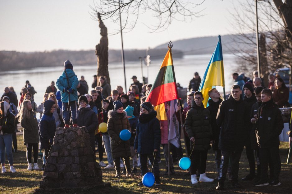 Vilkijiečių surengtoje Ukrainos palaikymo šventėje sutikta pabėgėlė: mūsų žmonės nepasiduos