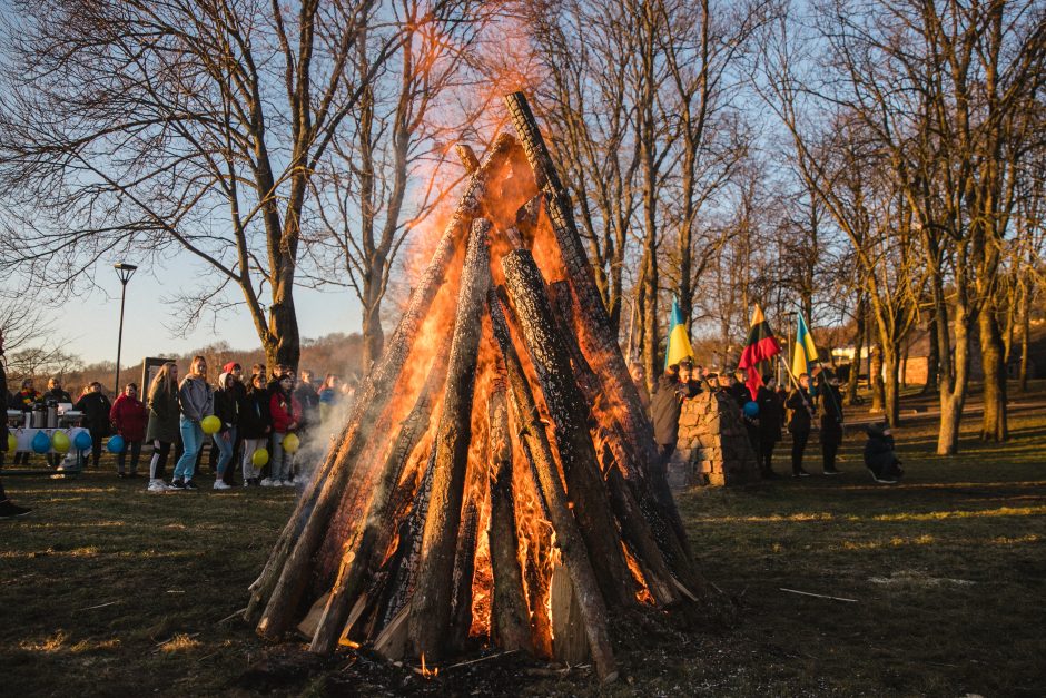 Vilkijiečių surengtoje Ukrainos palaikymo šventėje sutikta pabėgėlė: mūsų žmonės nepasiduos