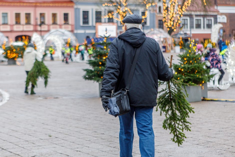 Kalėdos jau keliauja į kauniečių namus: prie nemokamų eglės šakų žmonių – kaip koncerte