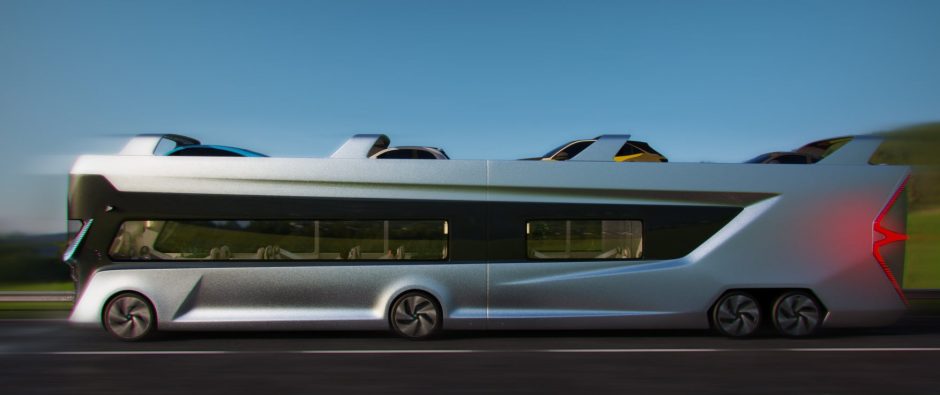 Autobusas – keleiviams ir jų automobiliams