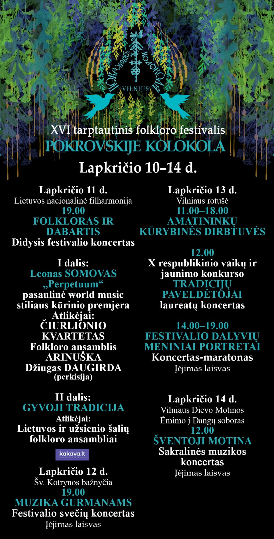 Sugrįžta tarptautinis folkloro festivalis „Pokrovskije kolokola“: sostinę puoš liaudies muzika