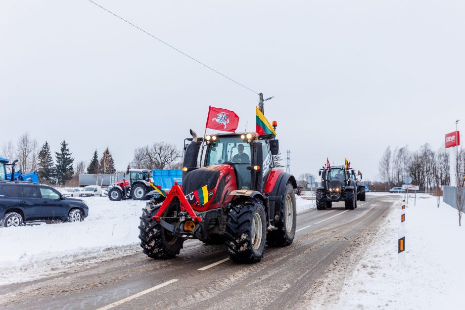 Dėl ūkininkų protesto Gedimino prospekte numatomi eismo ribojimai