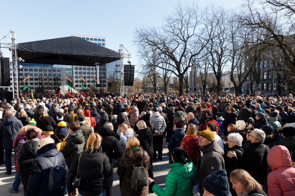 Per Kauną nuvilnijo trispalvis sūkurys