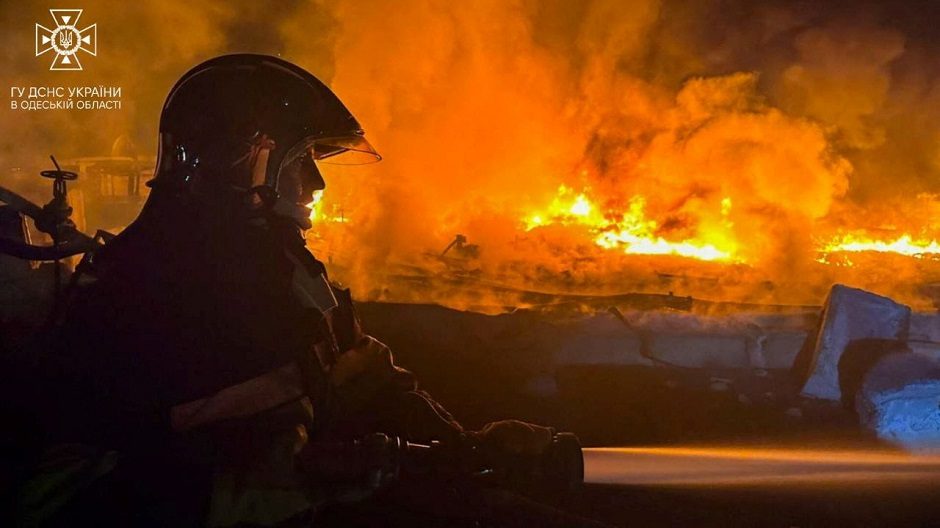 Rusija naktį surengė dronų ataką Dunojaus regione