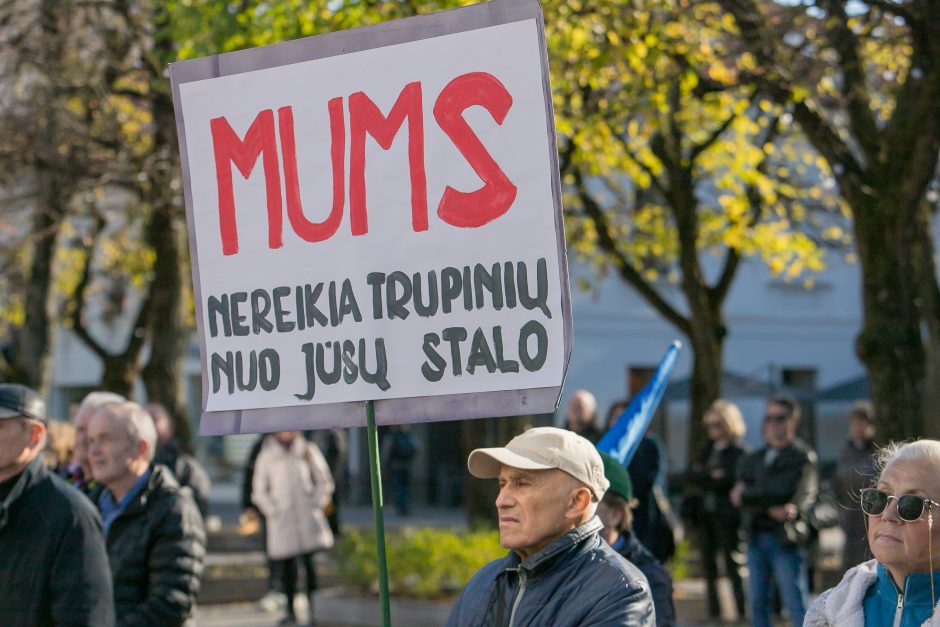 Kaune – reikalavimai mažinti skurdą: „Mums nereikia trupinių nuo jūsų stalo“