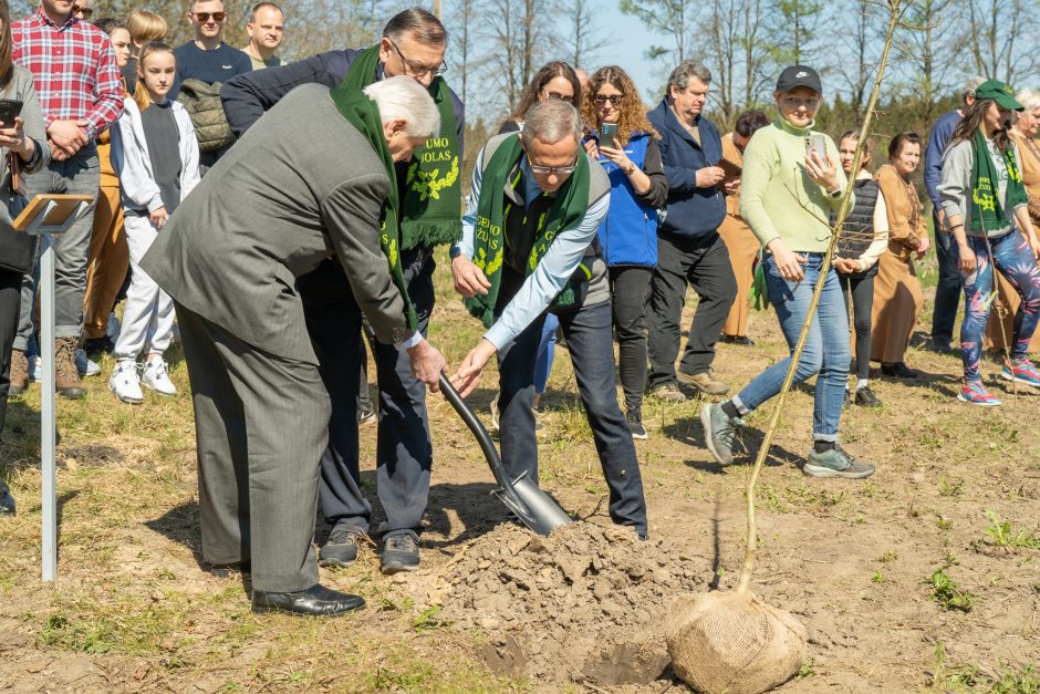 Pasodintas „Ukrainos aukų atminties ąžuolynas“