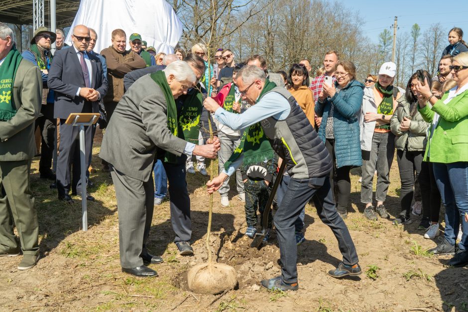 Pasodintas „Ukrainos aukų atminties ąžuolynas“