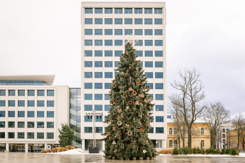 Paskubėkite: tai paskutinės dienos pasidžiaugti Kauno kalėdine eglute