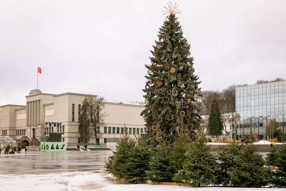 Paskubėkite: tai paskutinės dienos pasidžiaugti Kauno kalėdine eglute