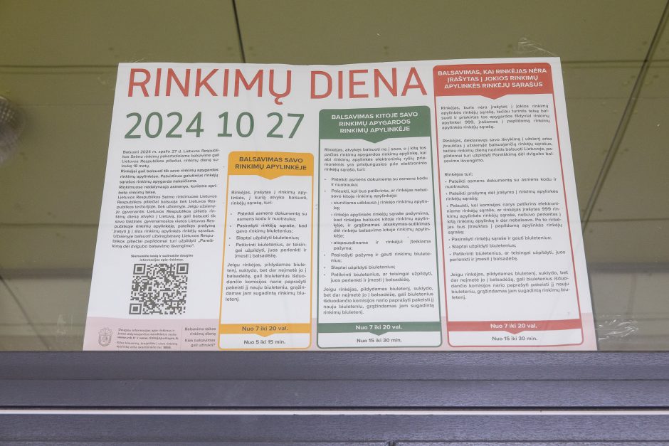 Kauniečiams renkantis prie balsadėžių vienam rinkėjui prireikė medikų