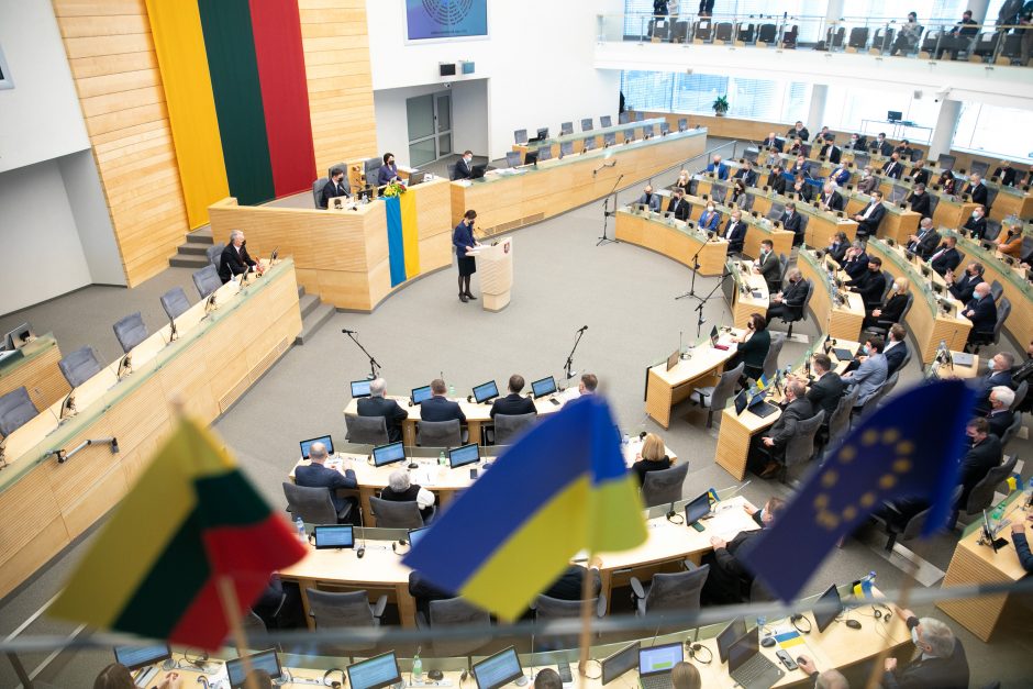 Seimas: Lietuva nepripažins okupuotose Ukrainos teritorijose rengiamų referendumų