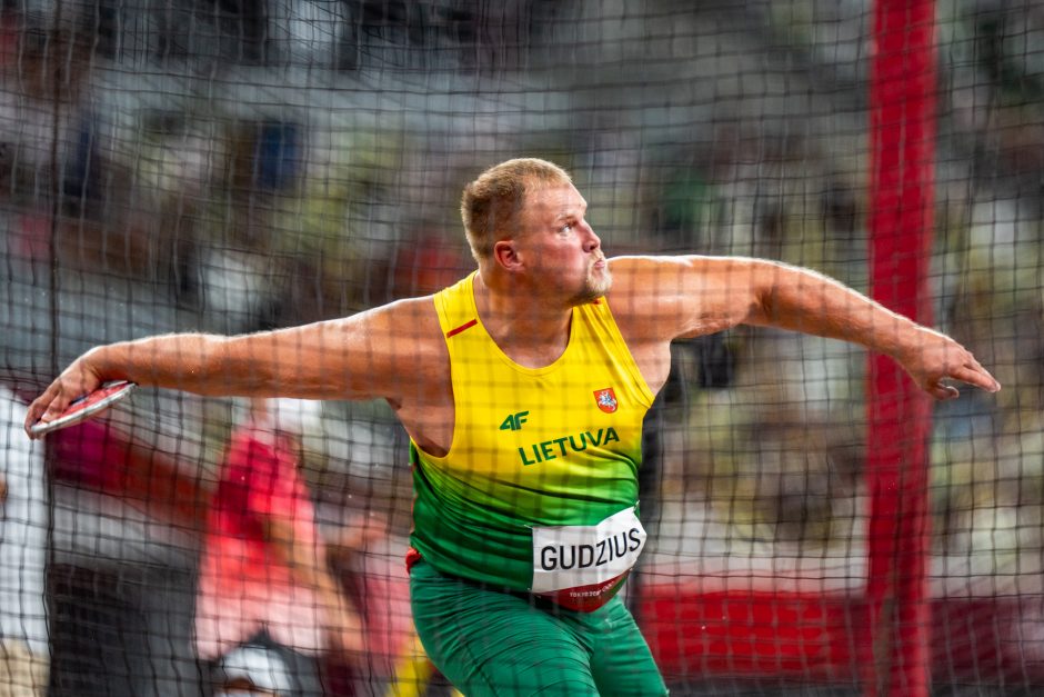 Disko metikas A. Gudžius Tokijo olimpinių žaidynių finale liko šeštas