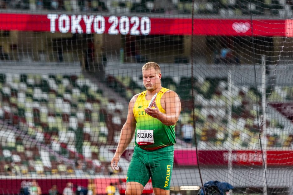 Disko metikas A. Gudžius Tokijo olimpinių žaidynių finale liko šeštas