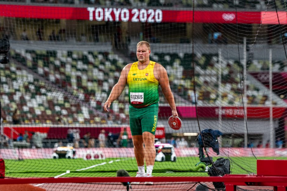 Disko metikas A. Gudžius Tokijo olimpinių žaidynių finale liko šeštas