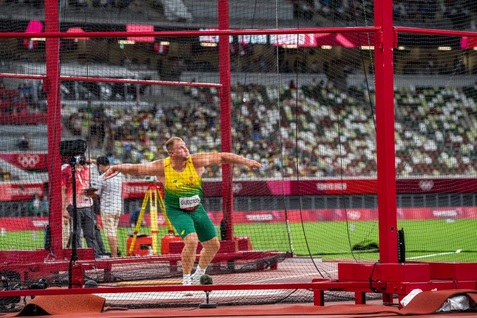 Disko metikas A. Gudžius Tokijo olimpinių žaidynių finale liko šeštas