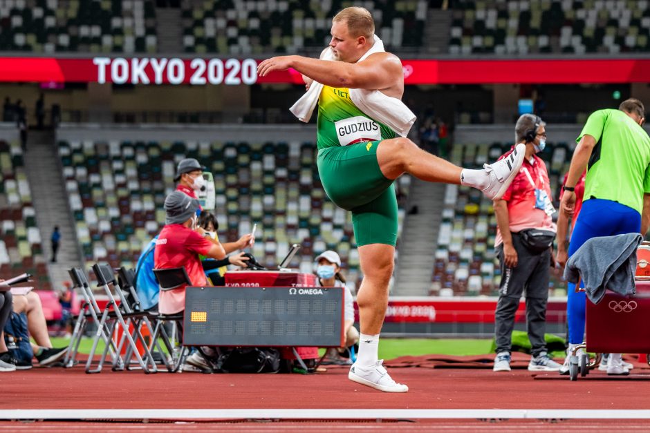 Disko metikas A. Gudžius Tokijo olimpinių žaidynių finale liko šeštas