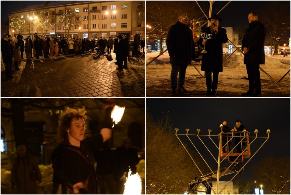 Klaipėdos žydai įžiebė menorą ir paminėjo Chanuką