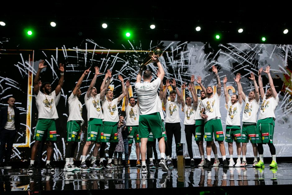 Trofėjus vėl keliauja į Kauną: „Lietkabelį“ daužęs „Žalgiris“ – KMT čempionas