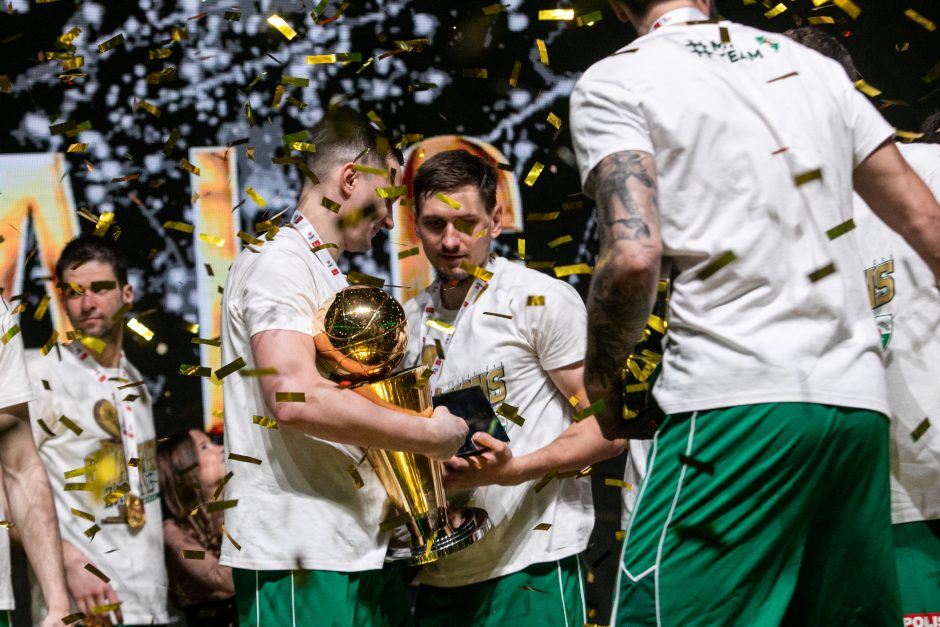 Trofėjus vėl keliauja į Kauną: „Lietkabelį“ daužęs „Žalgiris“ – KMT čempionas