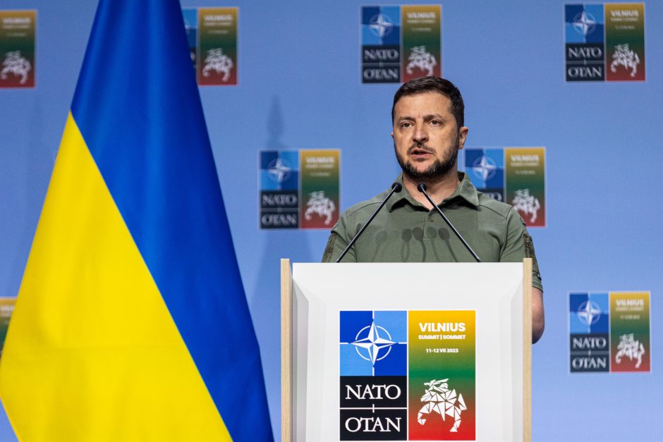 V. Zelenskis Vilniuje: esu įsitikinęs, kad po karo Ukraina bus NATO narė