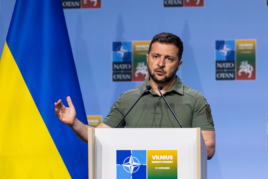 V. Zelenskis Vilniuje: esu įsitikinęs, kad po karo Ukraina bus NATO narė