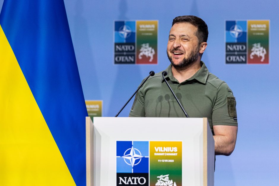 V. Zelenskis Vilniuje: esu įsitikinęs, kad po karo Ukraina bus NATO narė