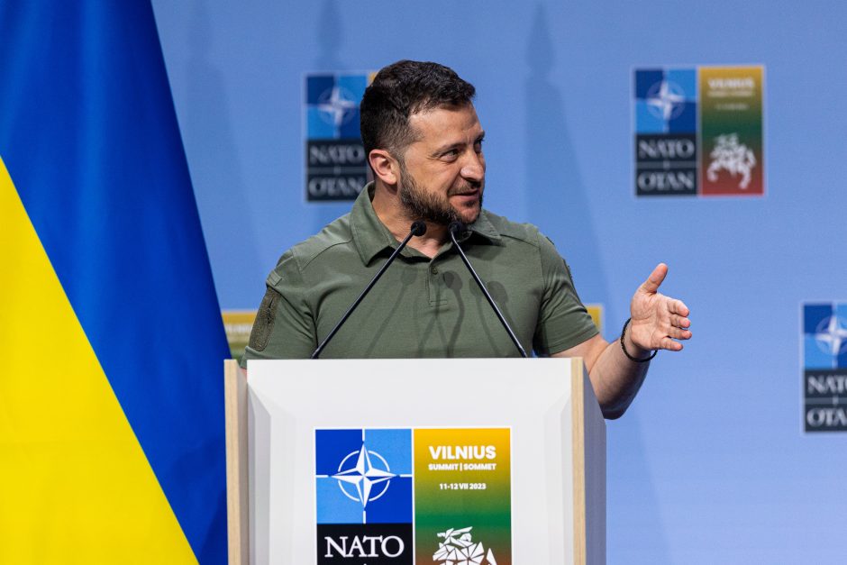 V. Zelenskis Vilniuje: esu įsitikinęs, kad po karo Ukraina bus NATO narė