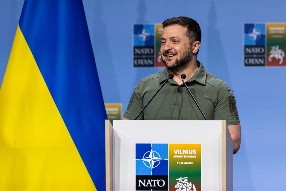 V. Zelenskis Vilniuje: esu įsitikinęs, kad po karo Ukraina bus NATO narė