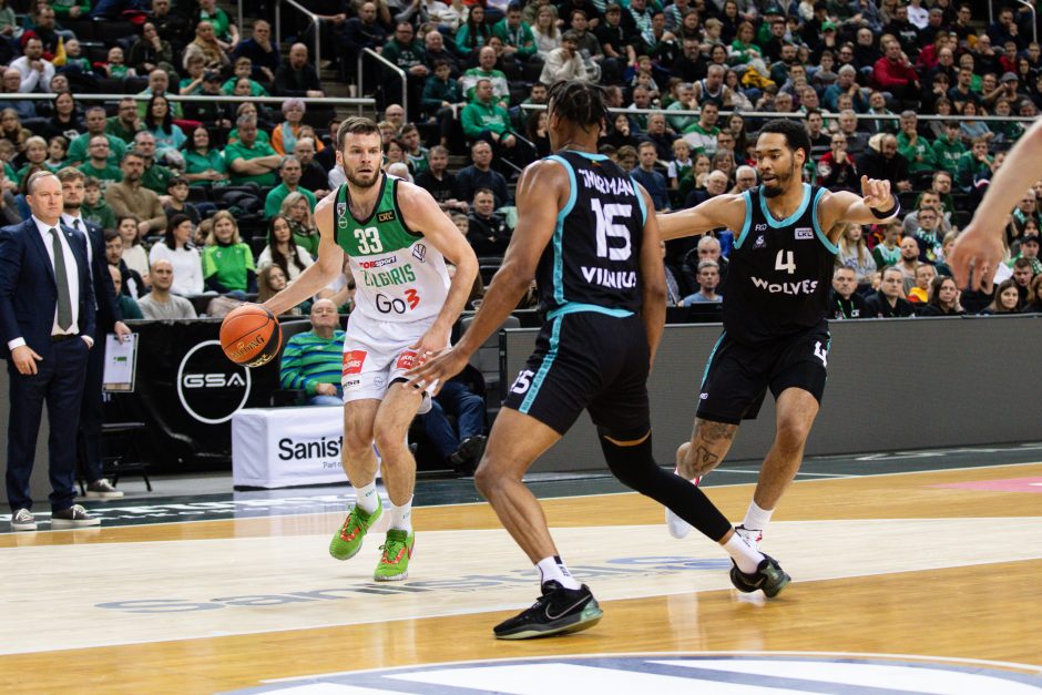 Nepriekaištingai gynęsis „Žalgiris“ pasiekė revanšą prieš „Wolves“