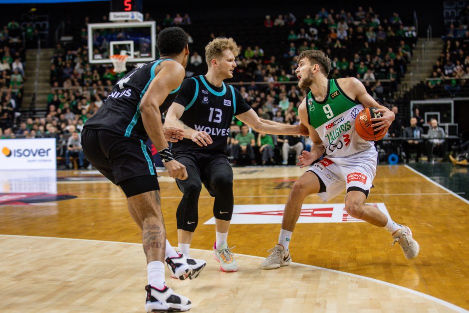 Nepriekaištingai gynęsis „Žalgiris“ pasiekė revanšą prieš „Wolves“